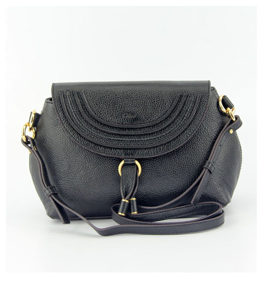 Chloe Marcie Small Cross-Body Bag in Black Leather