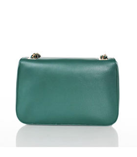 Fendi Iconic Be Baguette Small Bag With Green Original Leather
