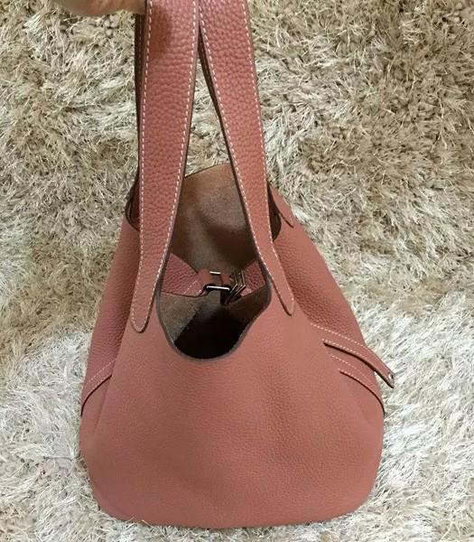 Hermes Mini Picotin Lock MM Bag Original Leather In Velvet Pink