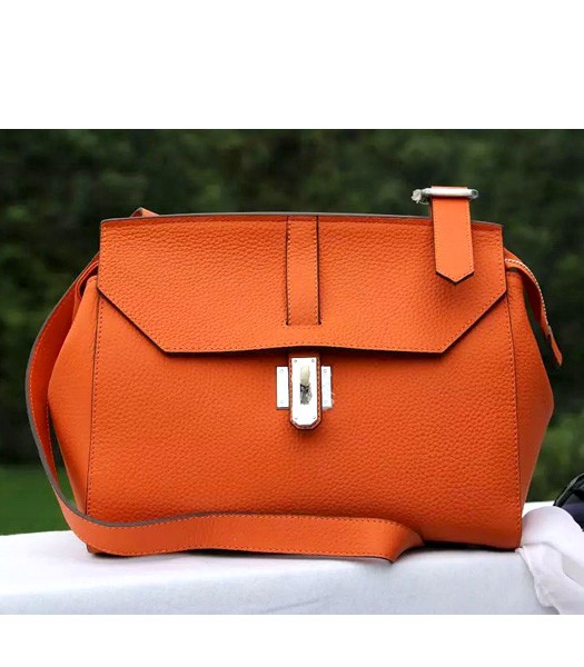 Hermes New Style Togo Leather Messenger Bag Orange