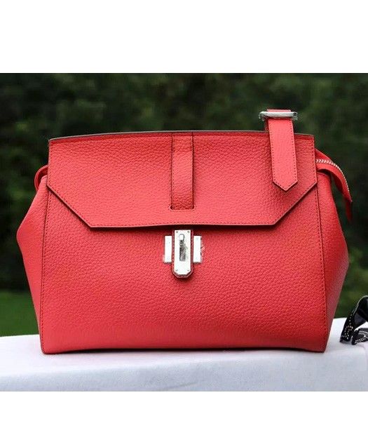 Hermes New Style Togo Leather Messenger Bag Watermelon Red