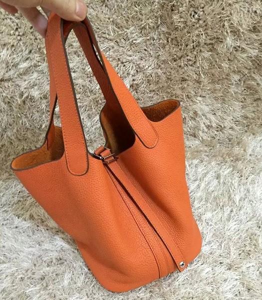 Hermes Picotin Lock MM Bag Original Leather In Orange