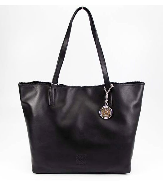 Loewe Soft Leather Tote Bag Black
