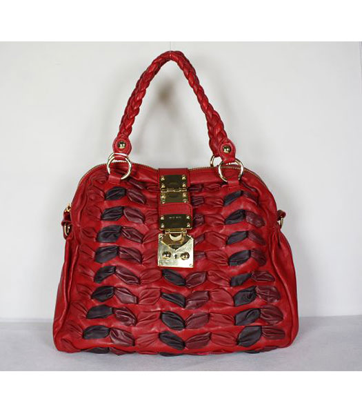 Miu Miu Discount Designer Tote Bag in Red