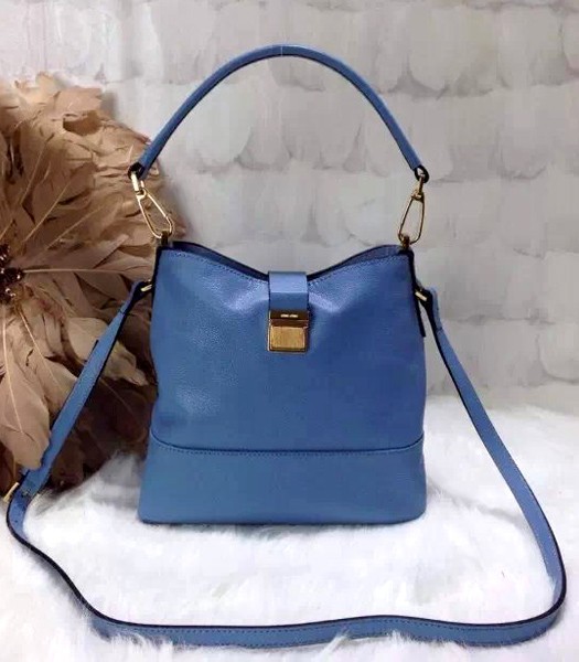 Miu Miu Light Blue Original Leather Tote Shoulder Bag