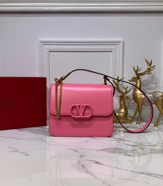 Valentino Garavani Vsling Pink Original Calfskin Leather 22cm Box Bag