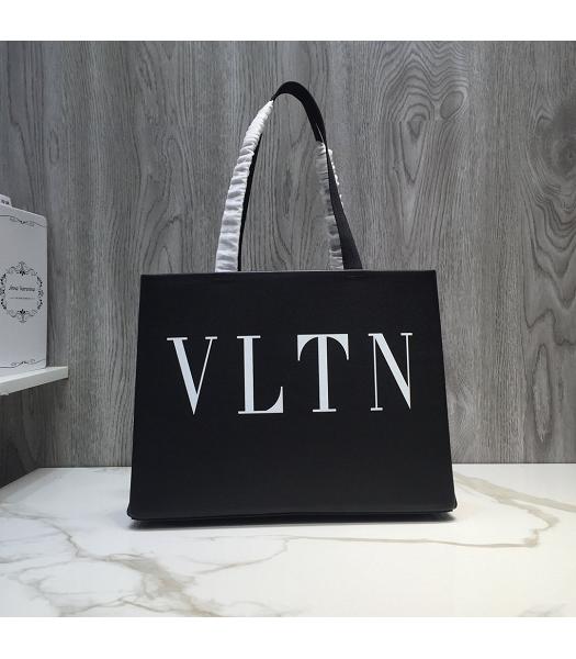 Valentino Valentino Garavani Original Calfskin Shopping Bag Black