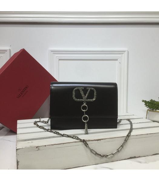 Valentino Valentino Vcase Diamonds Original Calfskin Bag Black