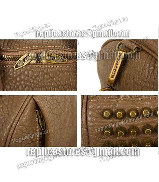Alexander Wang A-212 Coco Small Duffle Bag Khaki Leather-4