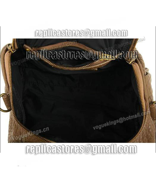 Alexander Wang A-212 Coco Small Duffle Bag Khaki Leather-5