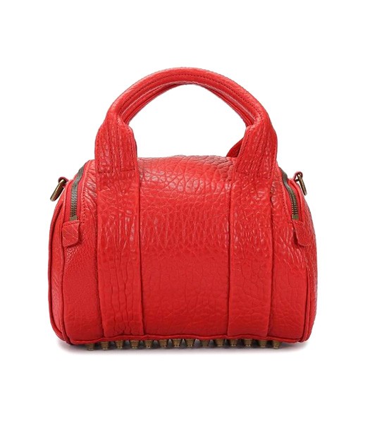 Alexander Wang A-212 Coco Small Duffle Bag Red Leather