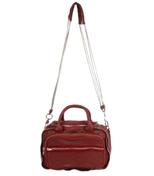 Alexander Wang Top-quality Jujube Red Leather Women Messenger Bags