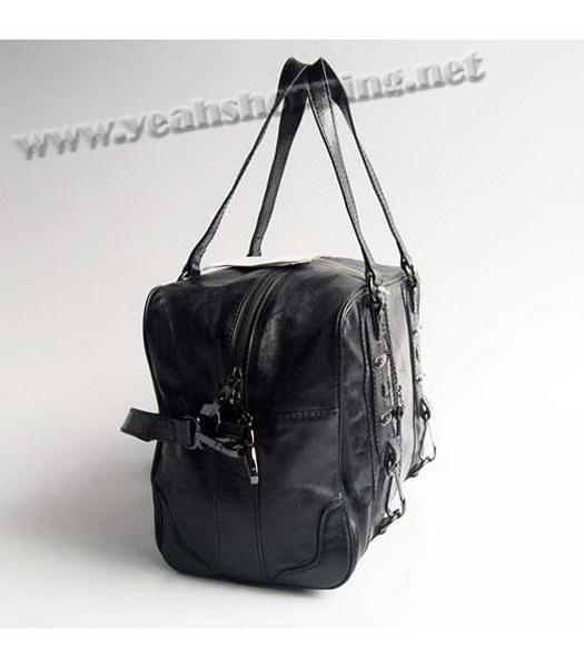 Balenciaga Black Genuine Leather Handbag-1
