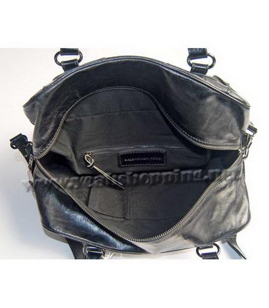 Balenciaga Black Genuine Leather Handbag-5