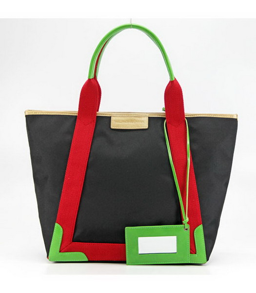 Balenciaga Canvas Tote Bag with Leather Lining in Black-1