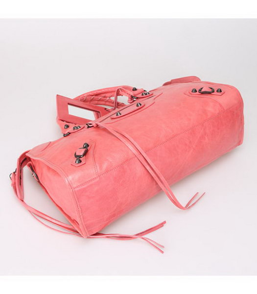 Balenciaga City Bag in Light Red (Copper Nails)-3