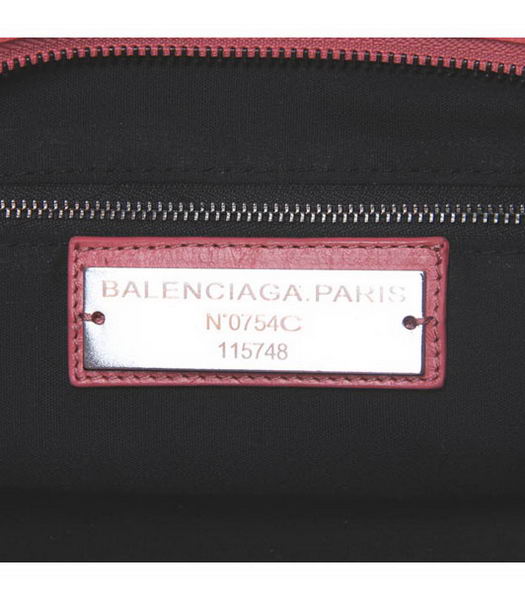 Balenciaga City Bag in Light Red (Copper Nails)-5