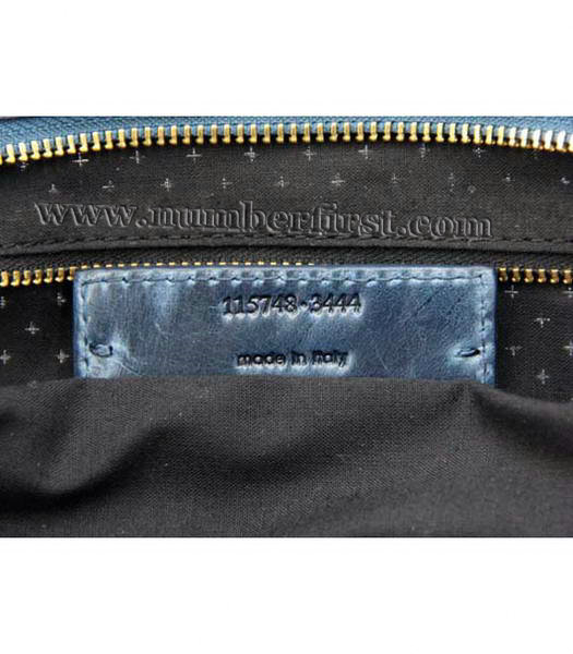 Balenciaga City Cross Bag Sapphire Blue Leather Gold-8