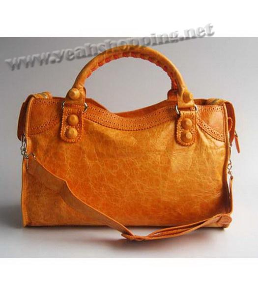 Balenciaga CoveOrange Giant City Orange Handbag-3
