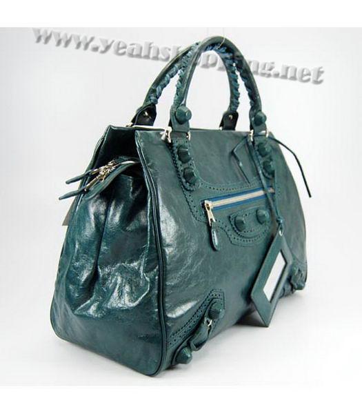 Balenciaga Covered Giant Middy Tote Bag Sapphire Blue-1