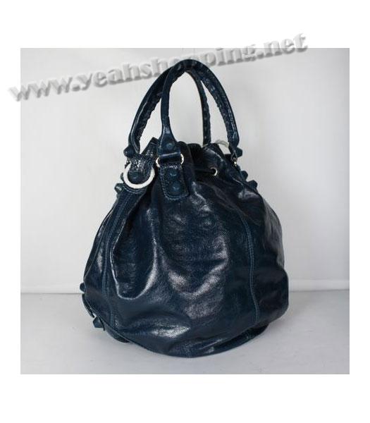 Balenciaga Covered Giant Pompon Tote Bag Sapphire Blue-1