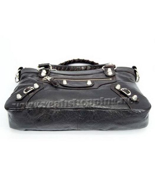 Balenciaga Dark Coffee Leather Handbag-4