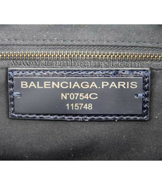 Balenciaga Dark Sapphire Blue Leather Bag -5