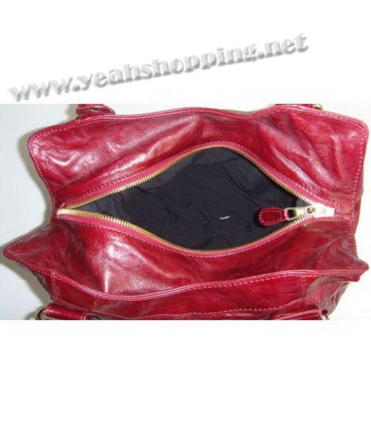 Balenciaga Giant Brief Red Handbag-4