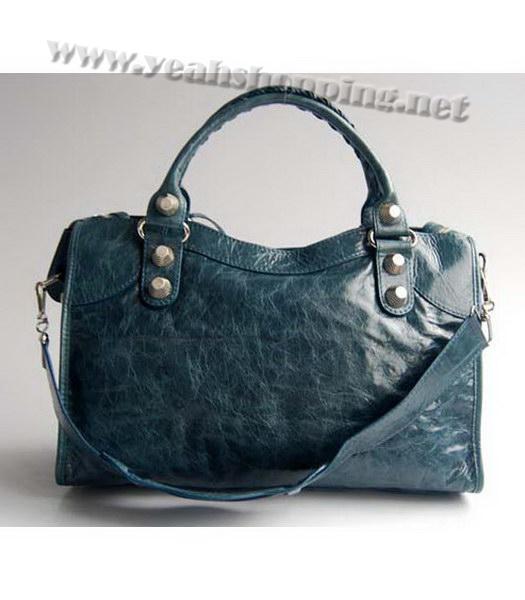 Balenciaga Giant City Blue Handbag-3
