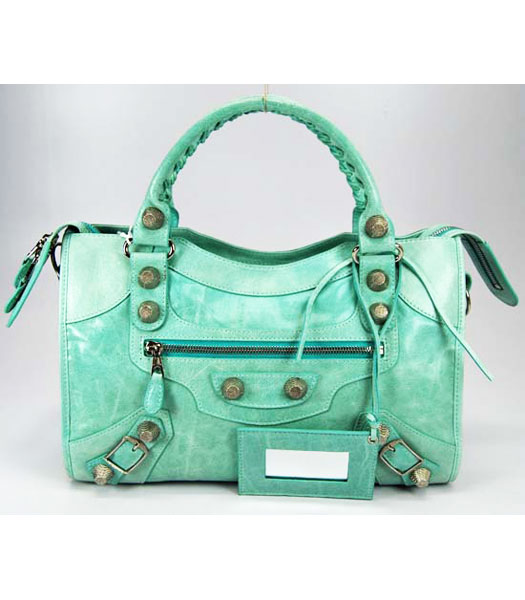 Balenciaga Giant City Handbag Aqua Green