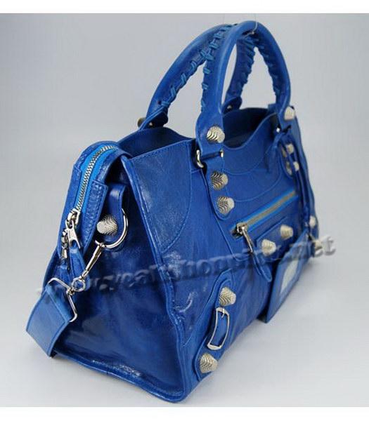 Balenciaga Giant City Lambskin Large Handbag in Blue-1