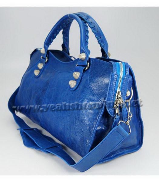 Balenciaga Giant City Lambskin Large Handbag in Blue-2