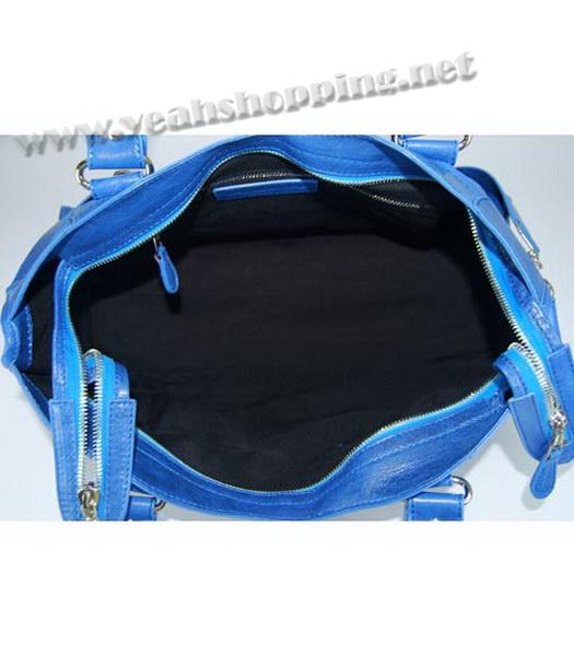 Balenciaga Giant City Lambskin Large Handbag in Blue-5