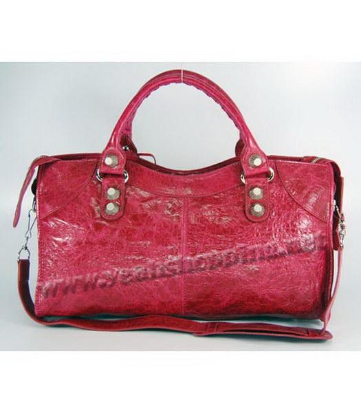 Balenciaga Giant City Lambskin Large Handbag in Red-3