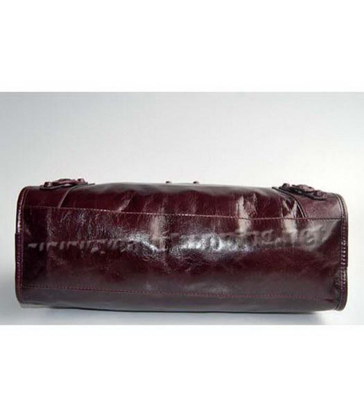 Balenciaga Giant City Purple Handbag Small Leather nail-3