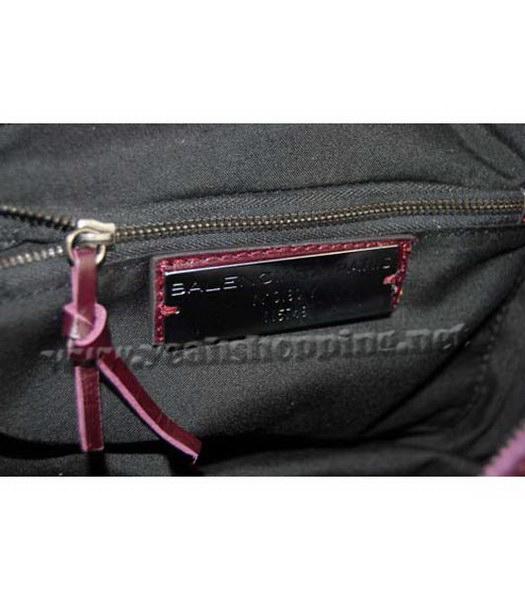 Balenciaga Giant City Purple Handbag Small Leather nail-5