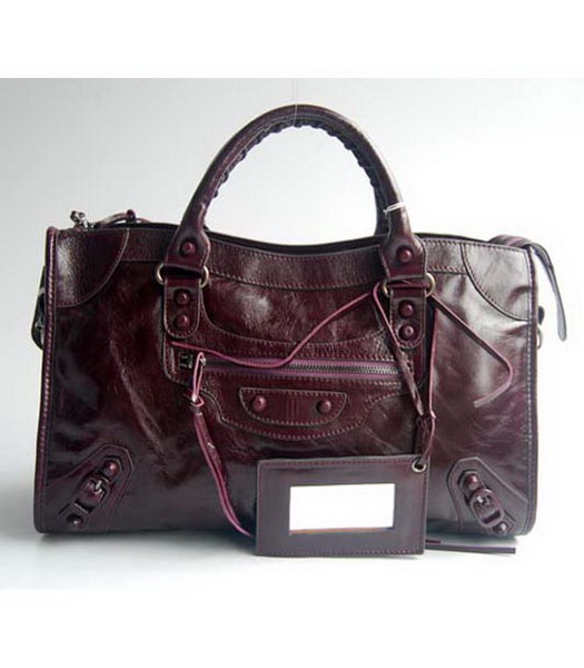 Balenciaga Giant City Royal Purple Handbag