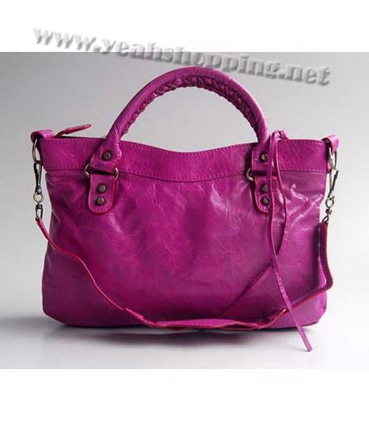Balenciaga Le Dix Motorcycle Purple Handbag-3
