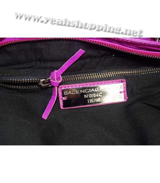 Balenciaga Le Dix Motorcycle Purple Handbag-6