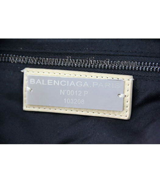 Balenciaga Mini Motorcycle City Bag Apricot Leather Bronze Nails-6