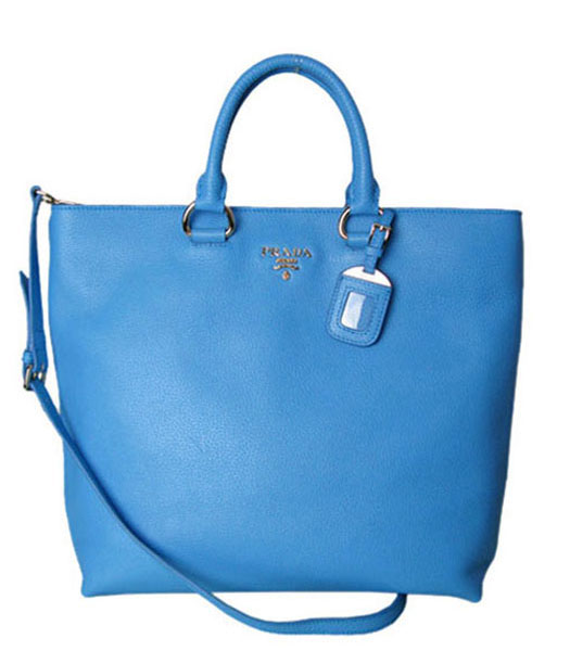 Balenciaga Mini Papier A4 Sapphire Blue Calfskin Leather Handbag