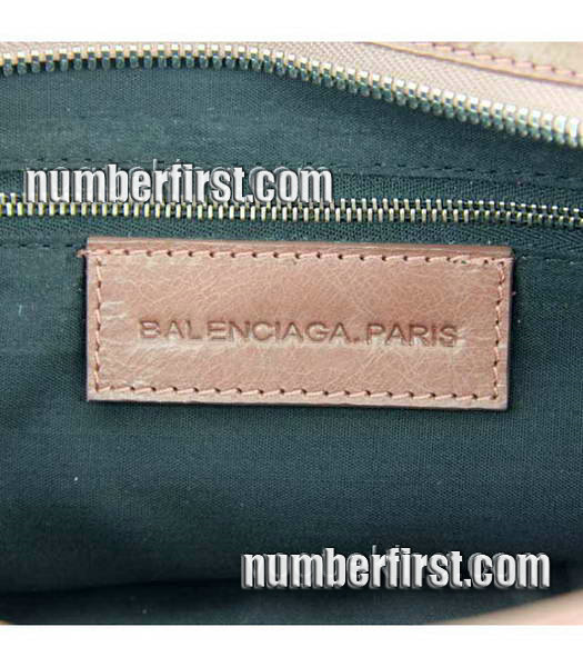 Balenciaga Motorcycle City Bag in Brown Oil Leather (White Nails)-6
