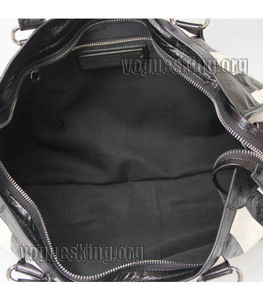 Balenciaga Motorcycle City Bag in Dark Purple Lambskin Leather-6