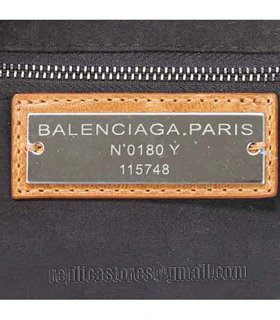 Balenciaga Motorcycle City Bag in Light Coffee Original Leather Small Nails-8