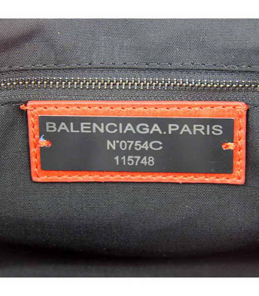 Balenciaga Motorcycle City Bag in Light Red Oil Leather (Copper Nails)-5