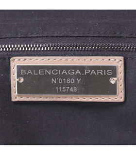 Balenciaga Motorcycle City Bag in Light Silver Grey Original Leather Small Nails-9