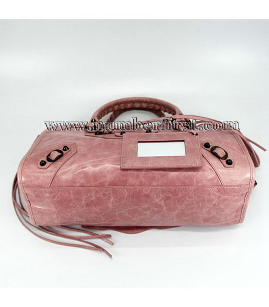 Balenciaga Motorcycle City Bag in Pink Oil Leather-3
