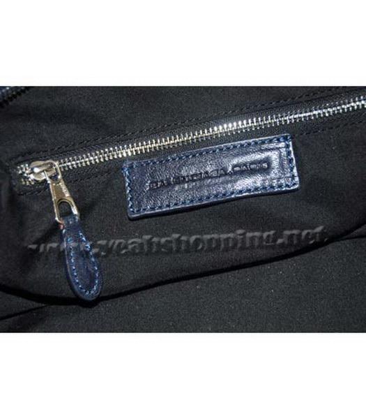 Balenciaga Navy Blue Leather Large Handbag-6