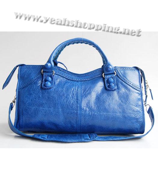 Balenciaga Oversized Covered Giant Part Time Bag Colorful Blue-3