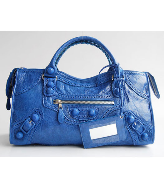 Balenciaga Oversized Covered Giant Part Time Bag Colorful Blue